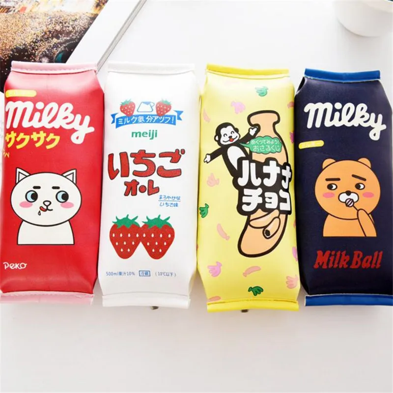 Kawaii милый мультяшный Кот медведь пенал PU сумка для карандашей пакет Канцтовары
