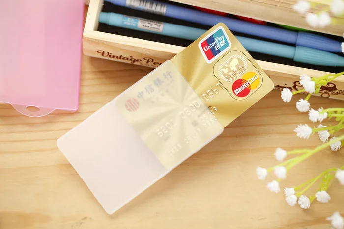 Прозрачный держатель для карт и удостоверения личности|card wallet|card & id holdersbus card |