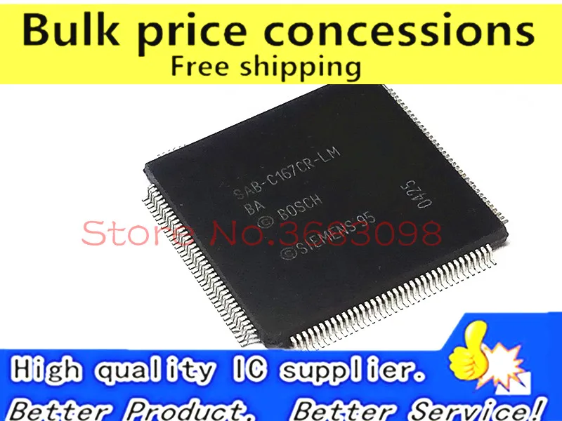 

Free Shipping 5pcs/lots SAK-C167CR-LM SAB-C167CR-LM SAF-C167CR-LM QFP144 SAB-C167CR IC