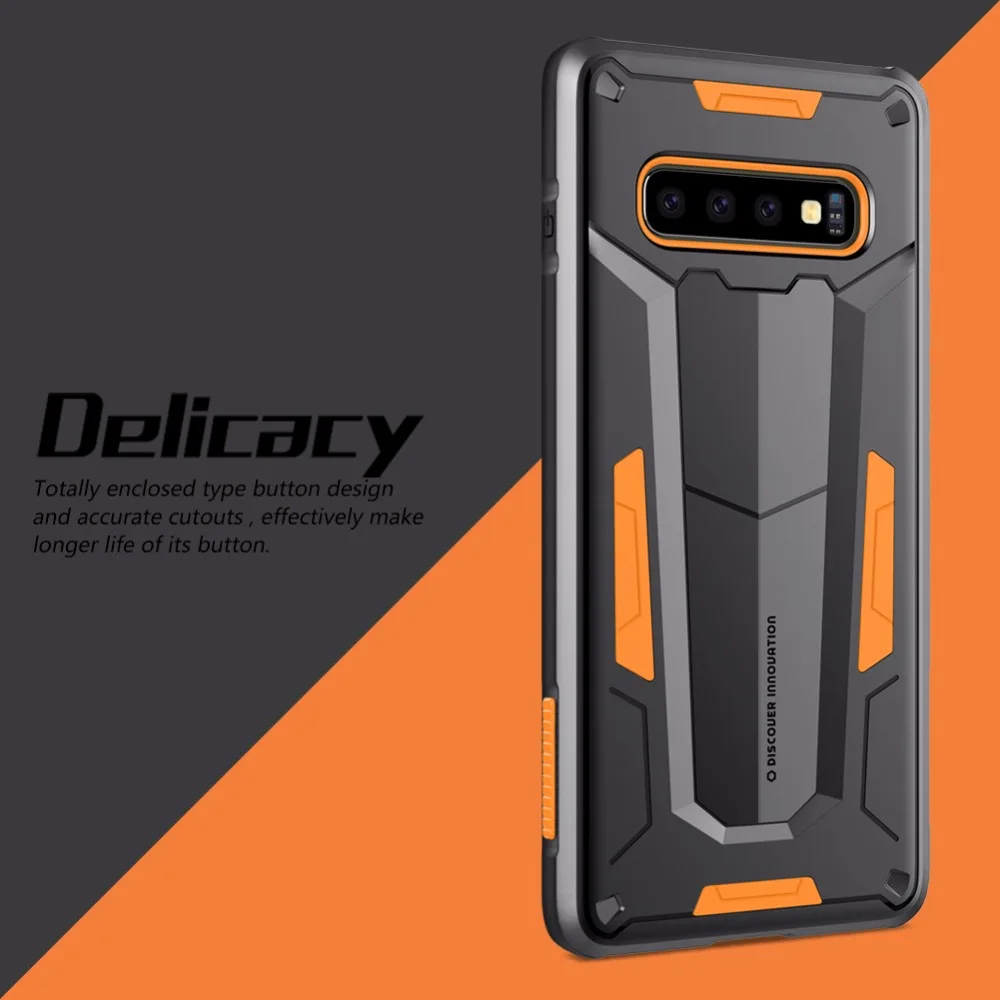 Противоударный защитный чехол для samsung Galaxy S10/S10 Plus NILLKIN Defender, сверхпрочный защитный чехол, мягкий твердый комбинированный чехол
