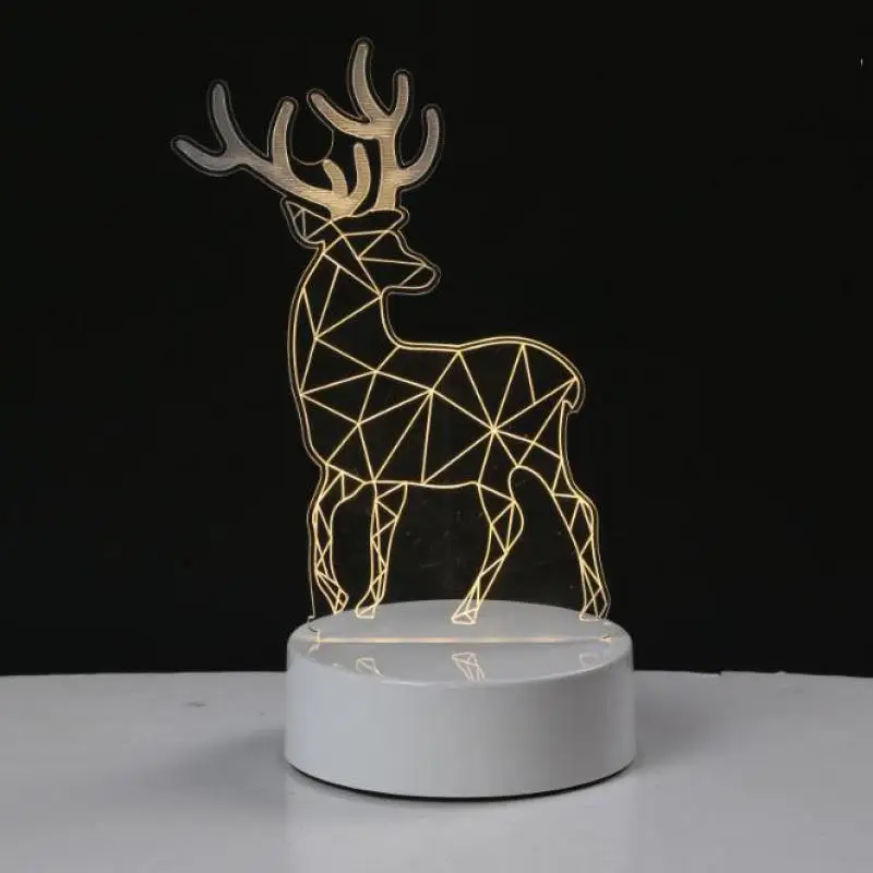 3 цвета Изменение 3d настольная лампа для гостиной Lamparas De Mesa спальни украшение