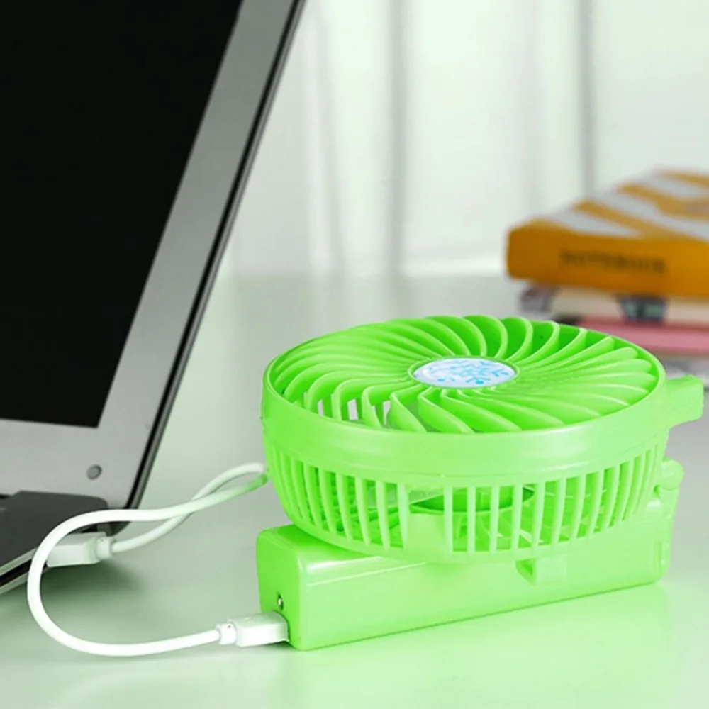 Мини usb ручной вентилятор охлаждения портативный led свет кондиционер кулер