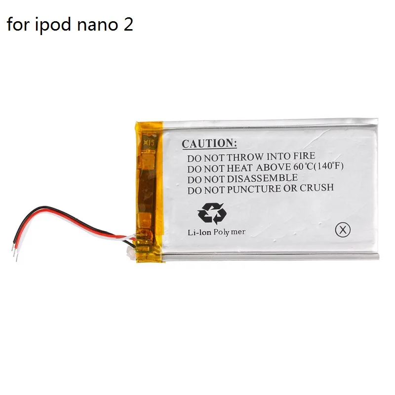 

3.7V Li-ion Battery Replacement 330mAh for iPod Nano 2 2G 2nd Gen MP3 with Tools