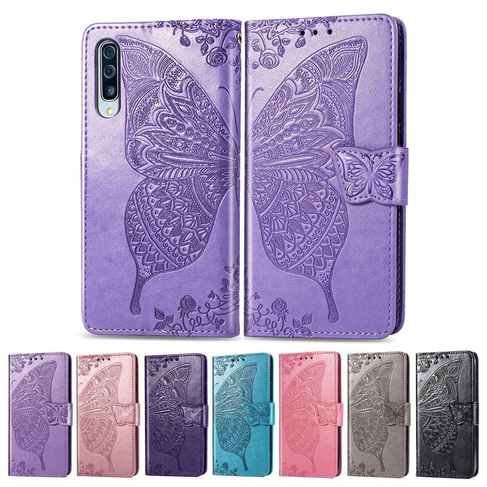 Кожаный чехол-бумажник с откидной крышкой для Samsung Galaxy A70 A50 A40 Mmbossing чехлы
