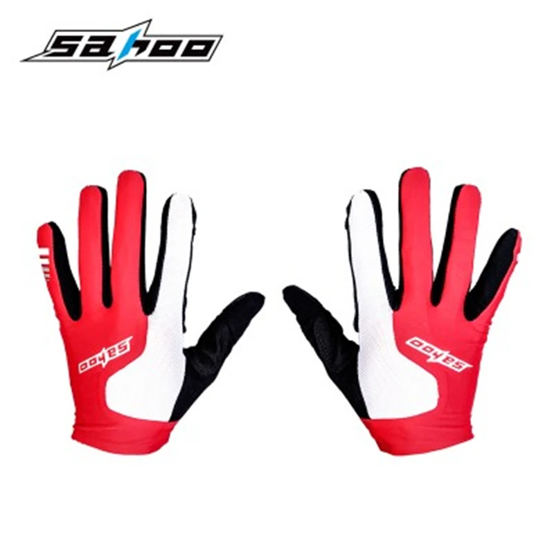 SAHOO Touch screen bicycle long finger cycling gloves Full season bike equipment | Спорт и развлечения