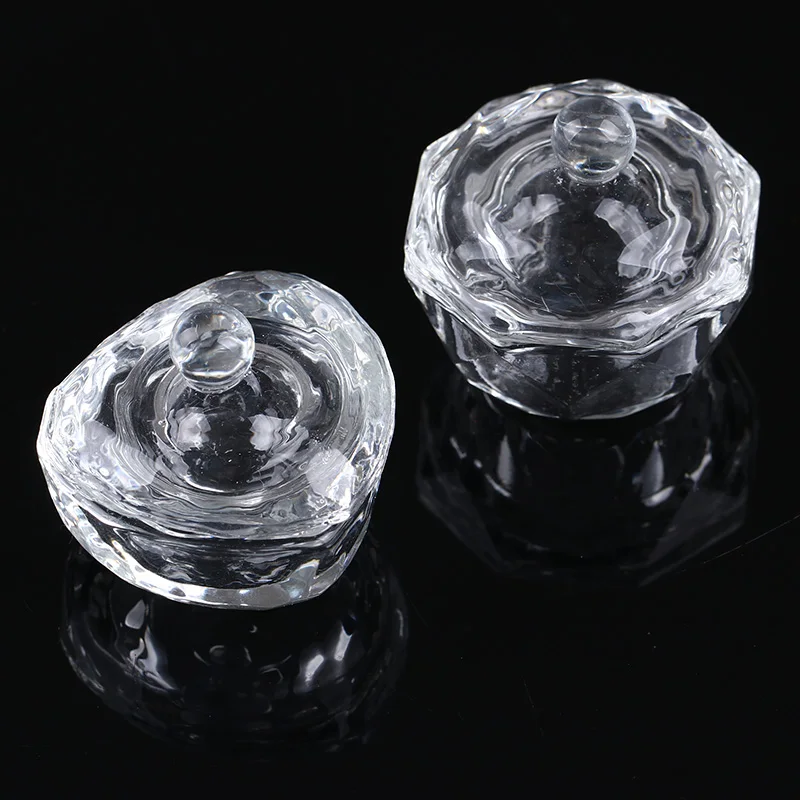 Акриловая чашка для ногтей прозрачная Хрустальная чаша акриловый порошок