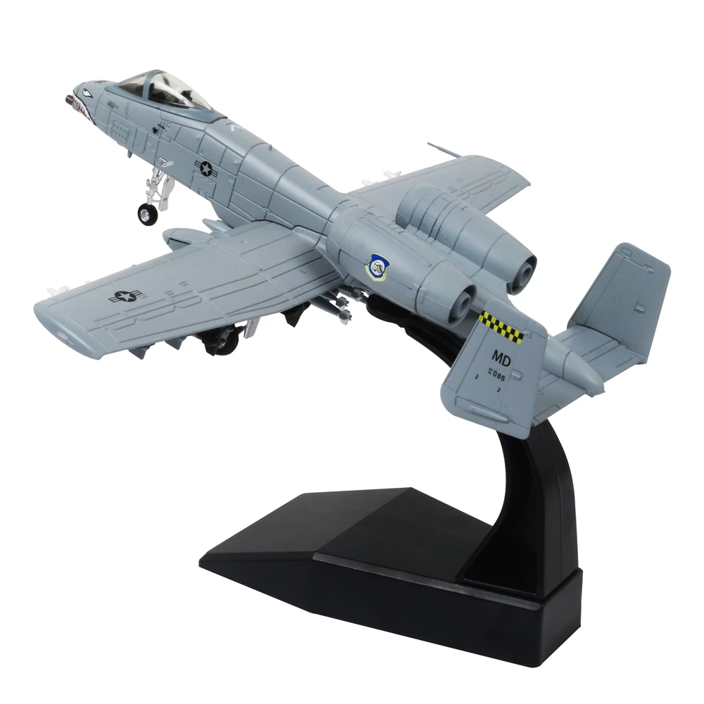 1/100 масштаб A 10A Thunderbolt II металлический боец Военная Модель литья под давлением