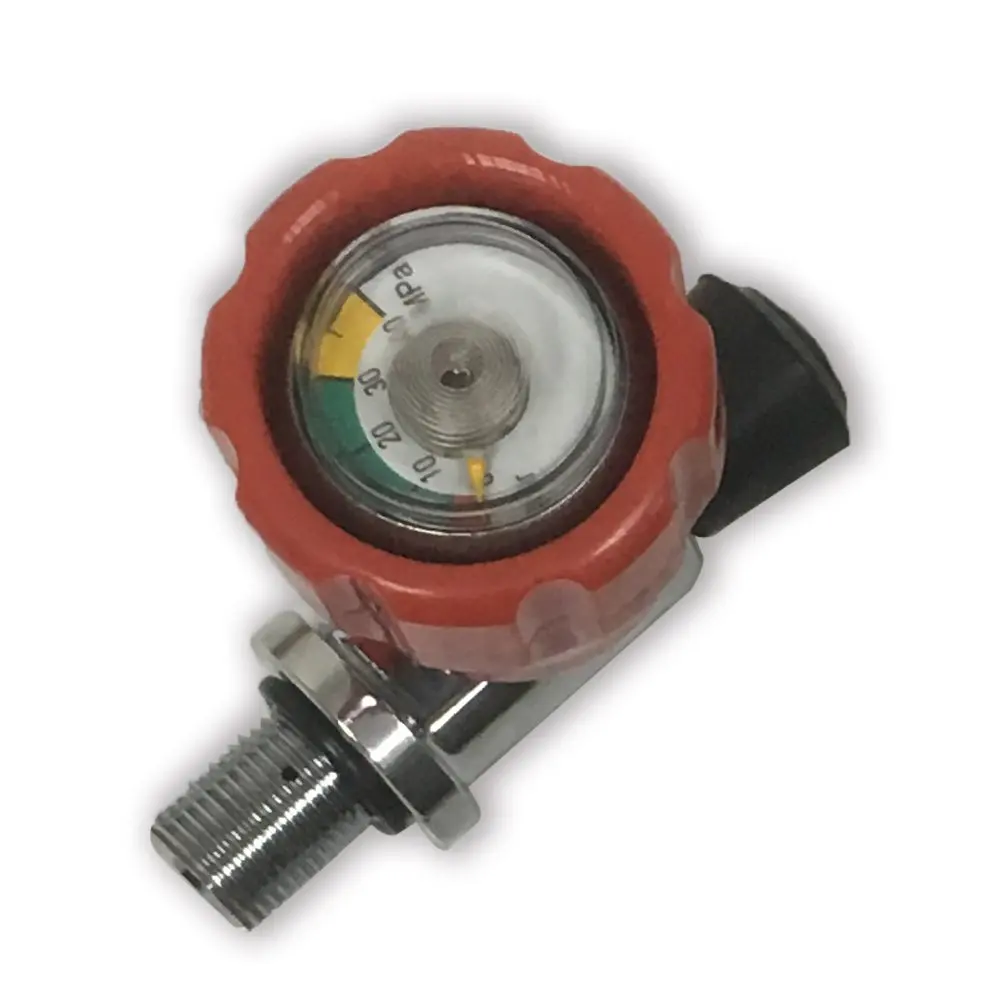 

AC911 Compressed Air Cylinder Valve Paintball with Pressure Gauge Thread M18*1.5 For Carbon Air Tank Drop Shipping Acecare