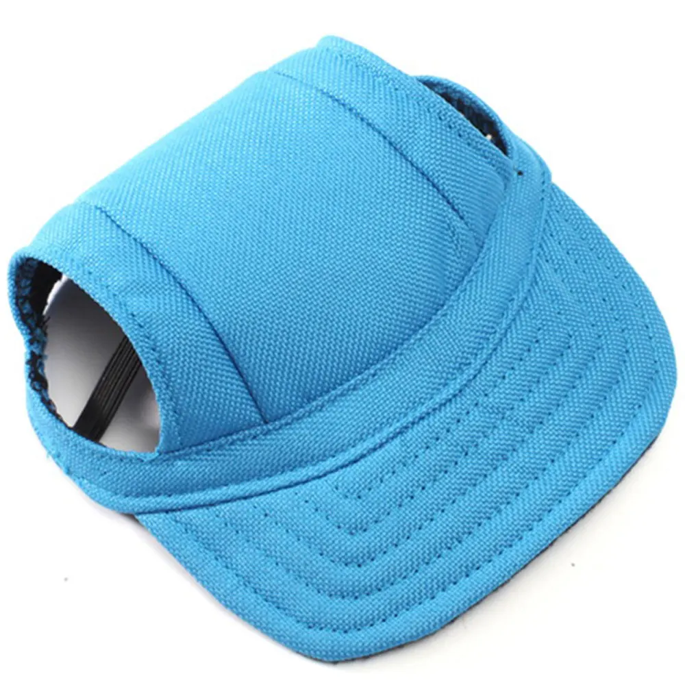 Летняя бейсболка для собак парусиновая шапка с отверстиями ушей маленьких