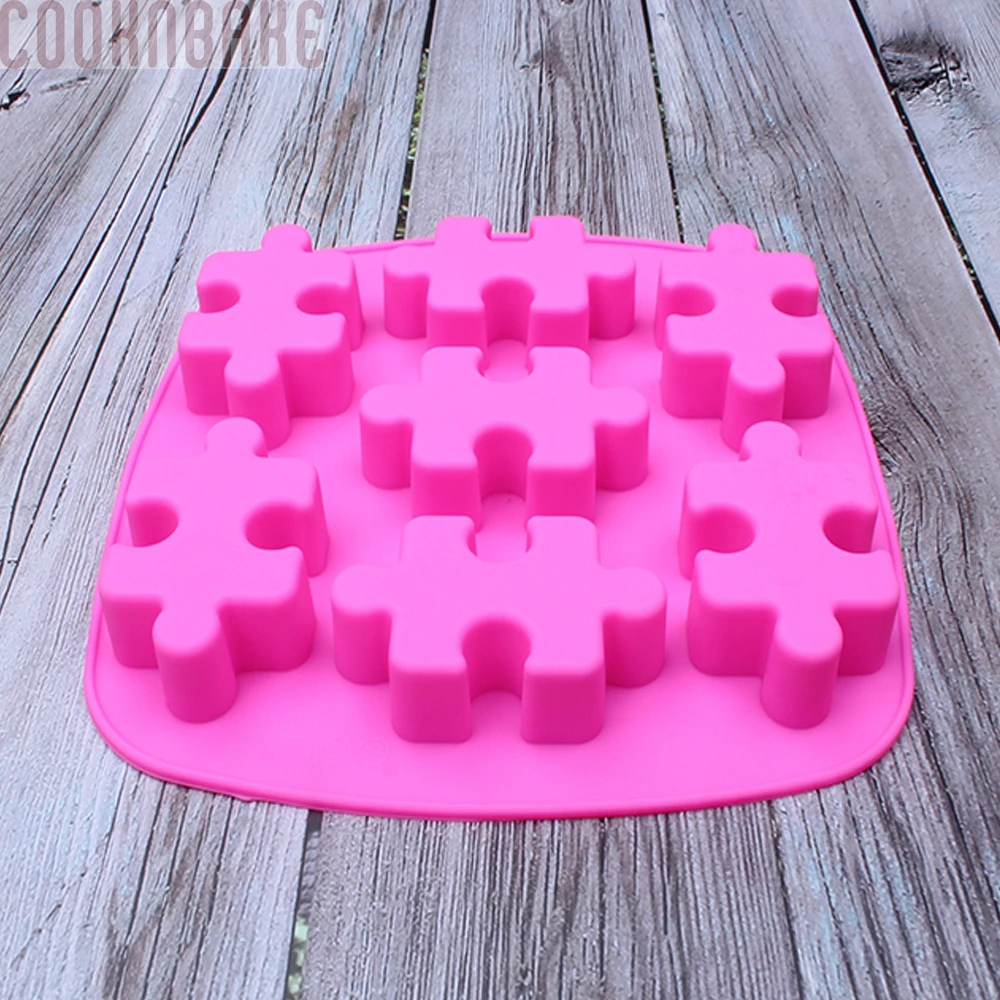 COOKNBAKE DIY chocolate mold The shape of Jigsaw Puzzle Ice Cube Tray jello pudding CDL-033 | Дом и сад