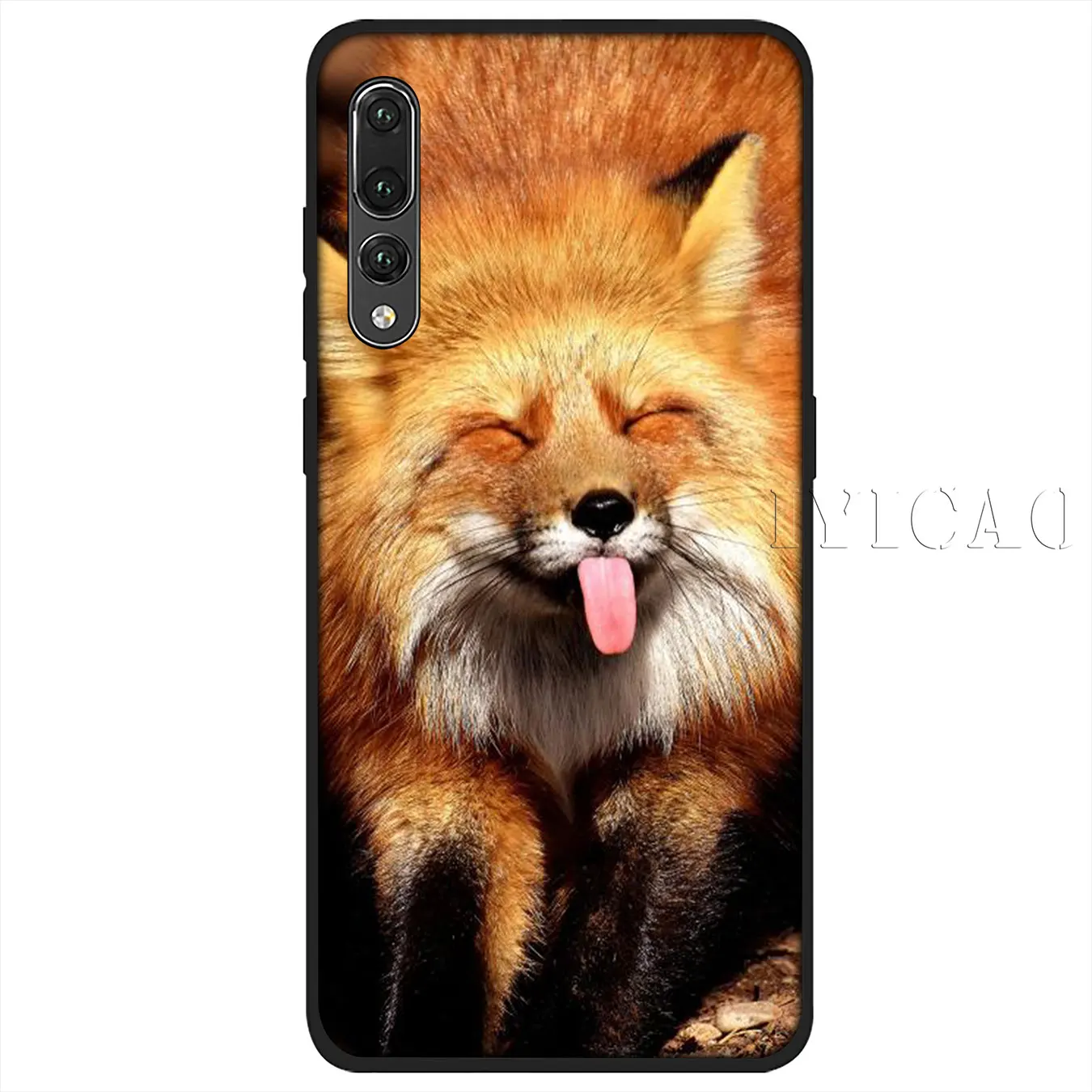 IYICAO Animal Raccoon Fox Soft Silicone Phone Case for Huawei P30 P20 Pro P10 P9 P8 Lite Mini 2017 2016 P smart Z 2019 Cover |