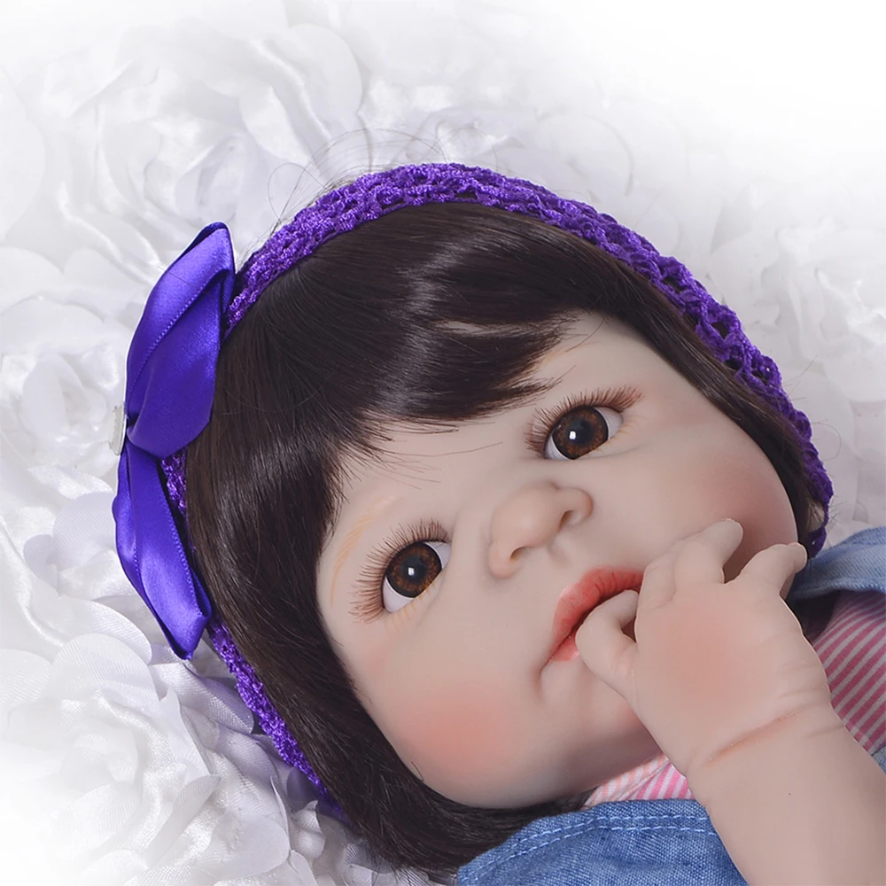 KEIUMI Baby Girl Reborn Dolls детская игрушка полностью силиконовая виниловая 23 &quot57 см