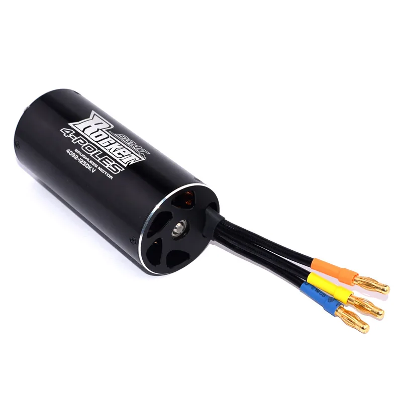 Фото 4-полюсный Бесколлекторный двигатель SURPASS HOBBY Rocket 4092 1520KV 1250KV для самостоятельной сборки, для радиоуправляемой лодки 1000 мм (или выше) №4