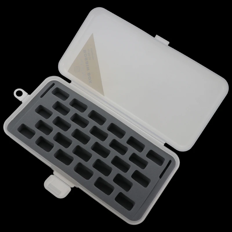 Портативный прозрачный контейнер с катушками 28 слотов органайзер для хранения