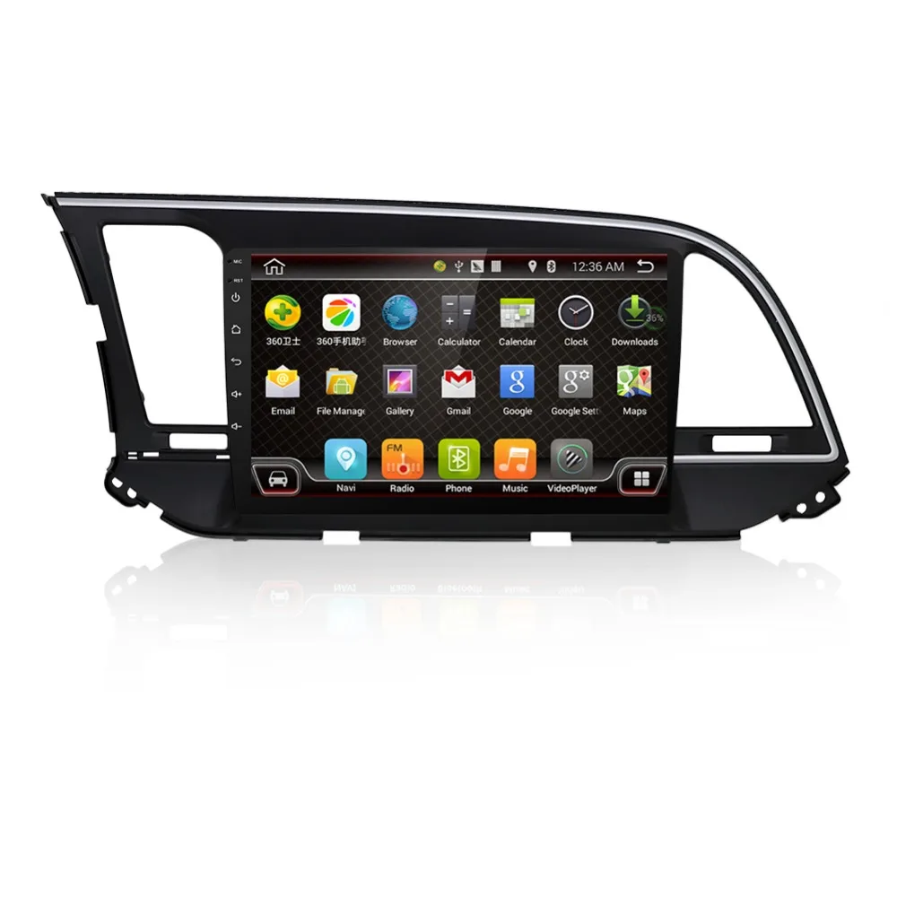 9inch 1024*600 Android 5.1 Quad Core Car DVD Player For Hyundai Elantra 2016 with GPS Navigation Autoradio Audio WIFI | Автомобили и
