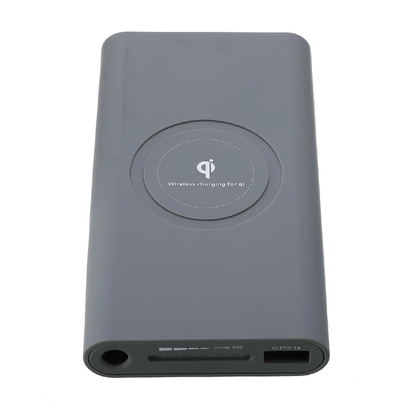 DIY 10000mAh Power Bank 2 in 1 Wireless Charger Case Portable No Battery Qi External |