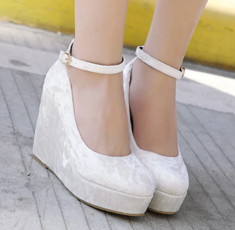 Sapato женщина для Реального Основные Клинья Женщины Насосы 2017 Новые Каблуки с