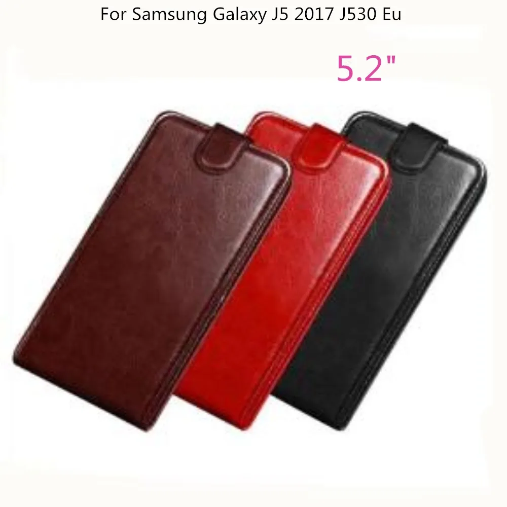 Для Samsung J5 2017 чехол из искусственной кожи с зеркальной крышкой для Galaxy j530 J530F J530FM SM