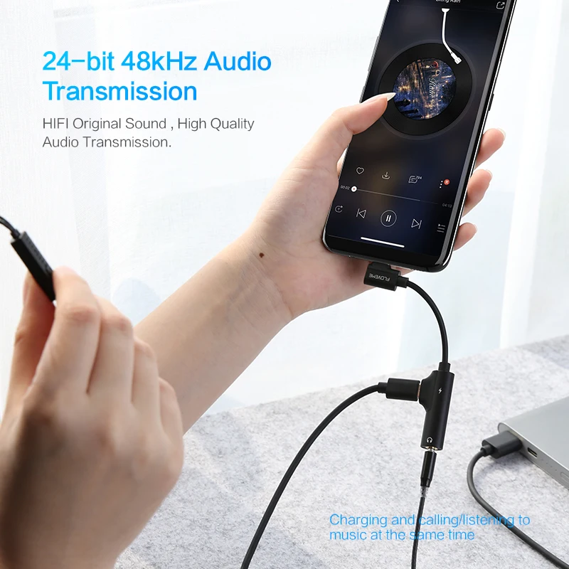Кабель-адаптер type C для huawei P20 Pro Xiao mi Red 5 Plus 6 usb до 3 мм преобразователь наушников