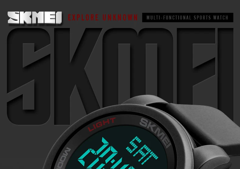 SKMEI мужские военные уличные спортивные часы водонепроницаемые Relojes электронные светодиодный цифровые наручные часы Relogio Masculino 1257
