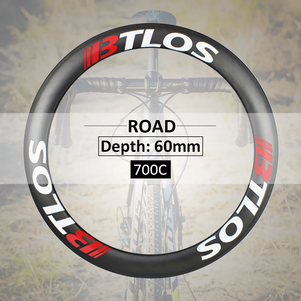 Сверхлегкие Углеродные велосипедные колеса глубиной 60 мм специальные тормозные