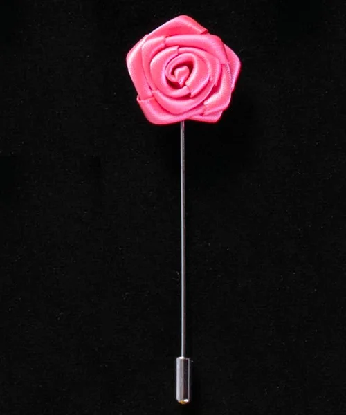 No.2 lapel pin 19 цветов, брошь для костюма, булавки, броши для мужчин, для свадьбы, ручная работа, лента, цветок розы, на лацкане, брошь на кнопке, палочка, цветок, Мужская брошь - Окраска металла: No.2 lapel pin