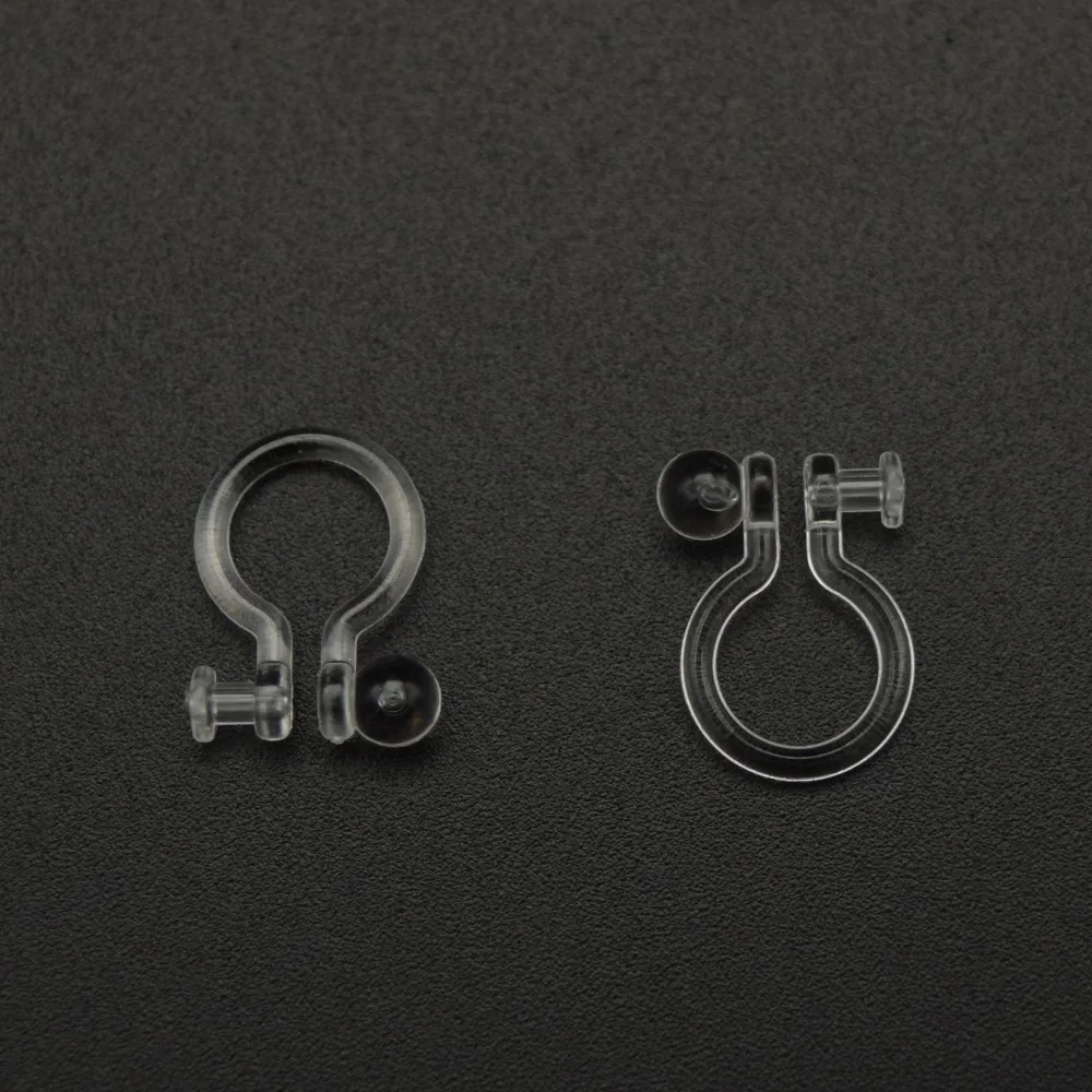 100 шт. прозрачные пластиковые u образные зажимы для сережек|diy earrings|earring findingearrings diy