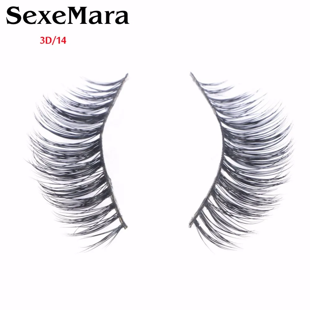SexeMara Cross Eye Lashes Extension Makeup False Eyelashes Hot New Mink for Beauty 3D/14 | Красота и здоровье
