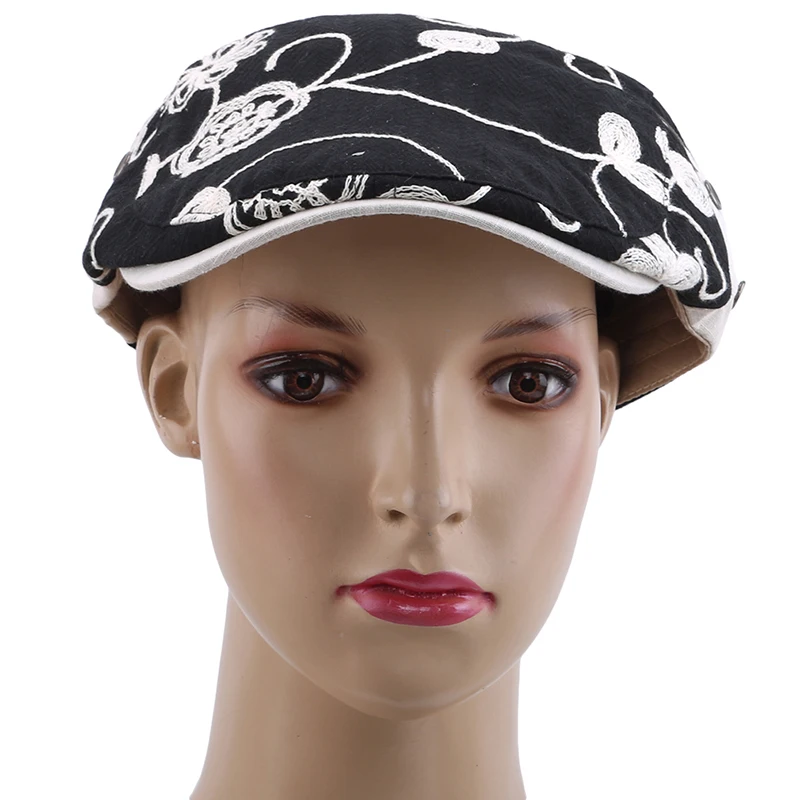Кепка женская с цветочным принтом модный Повседневный хлопковый берет для