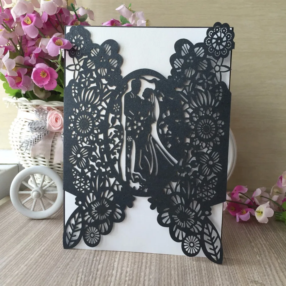 30 шт. жемчуг лазерной резки бумажная упаковка для свадебной вечеринки