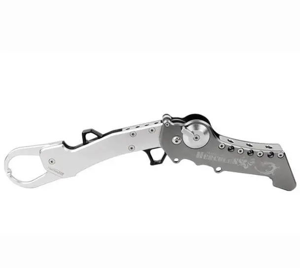 Silver Gray TSURINOYA рыбий захват HERCULES авиационный алюминиевый сплав складной захват для губ 190 г Рыболовные Снасти Захват аксессуары - Цвет: Silver Gray