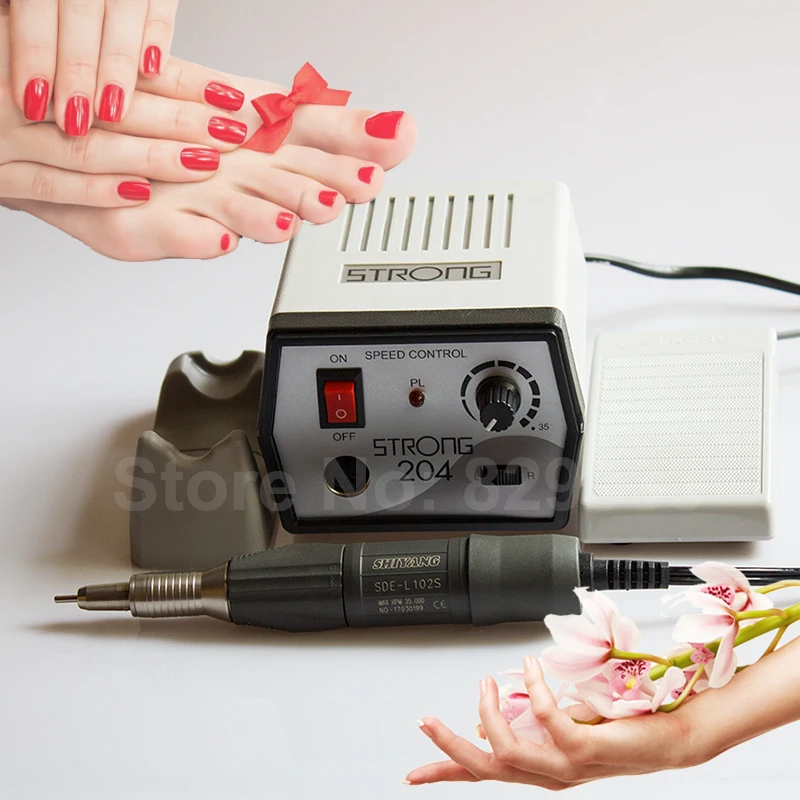 Машинка для маникюра и педикюра 35000 об./мин. 204 + Шиян|pedicure nails|electric manicureelectric manicure