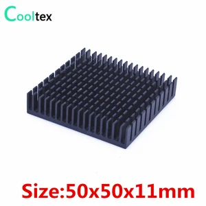 10 шт.лот 50x50x11 мм алюминиевый радиатор для электронного чипа RAM IC охлаждения