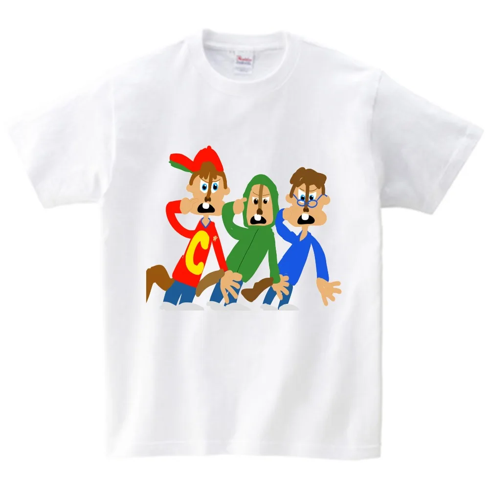 2020 футболка с мультипликационным изображением Алвина и чипмунка детская