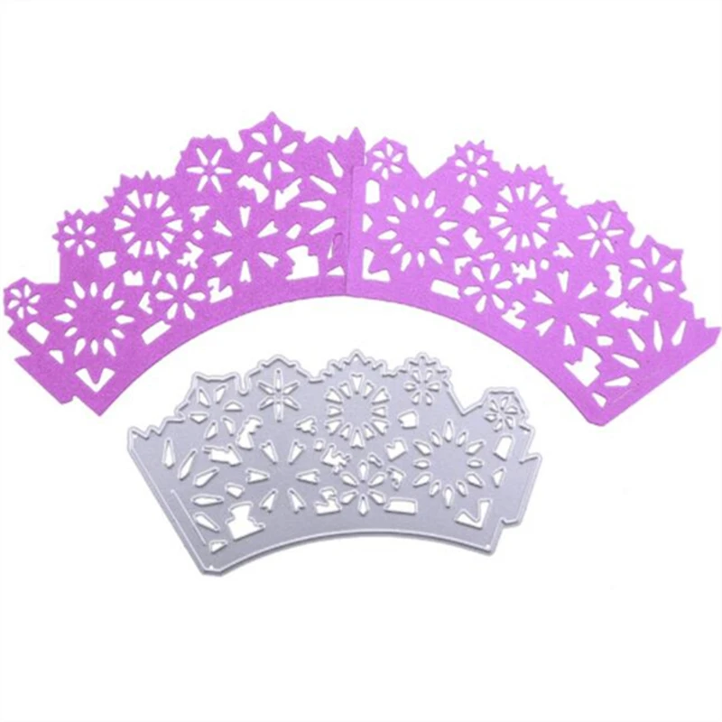 

SCD515 Flower Cake Frame Metal Cutting Dies For Scrapbooking Stencils DIY Album Cards Decoration Embossing Folder Die Cuts New