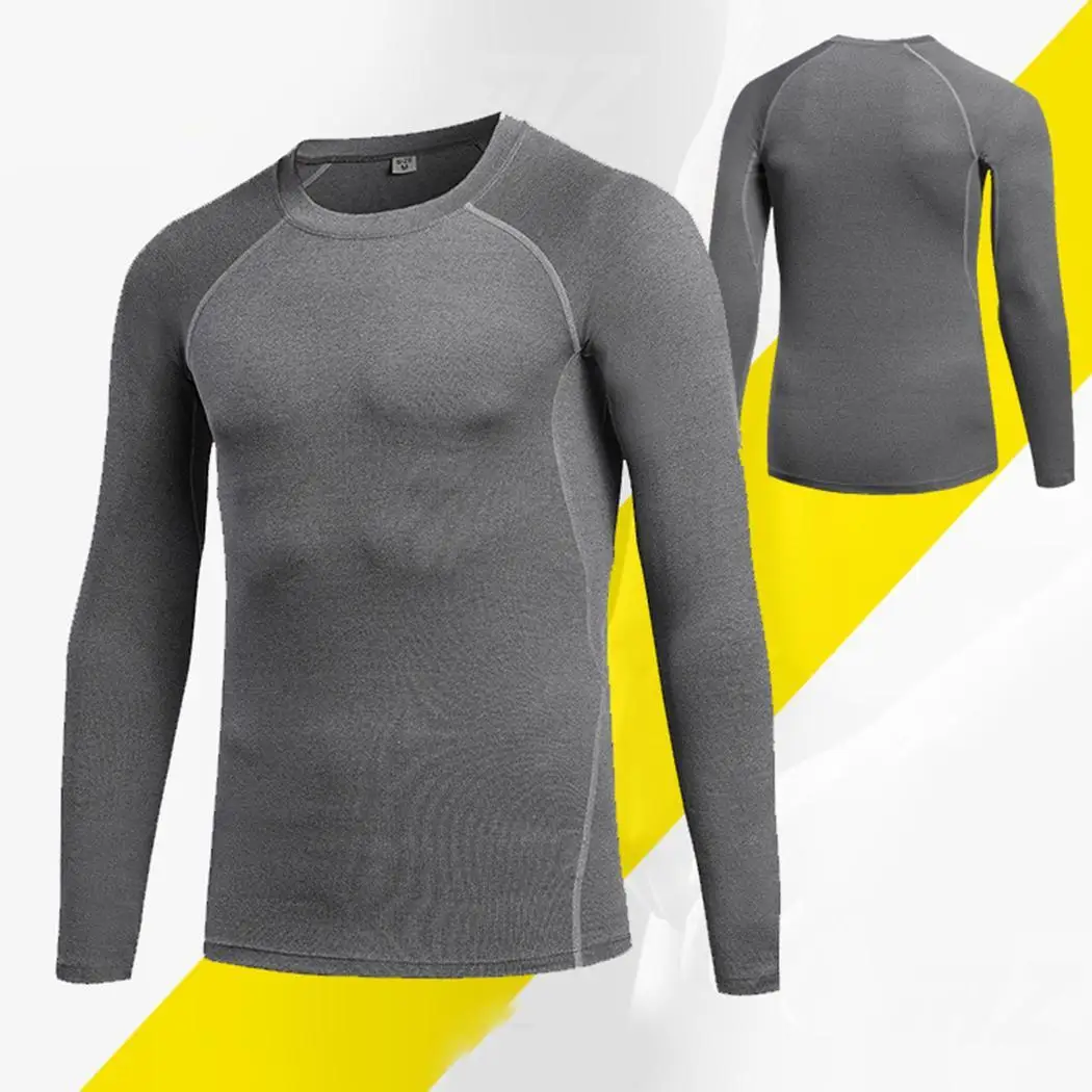 Мужская Повседневная футболка с круглым вырезом и длинными рукавами в стиле