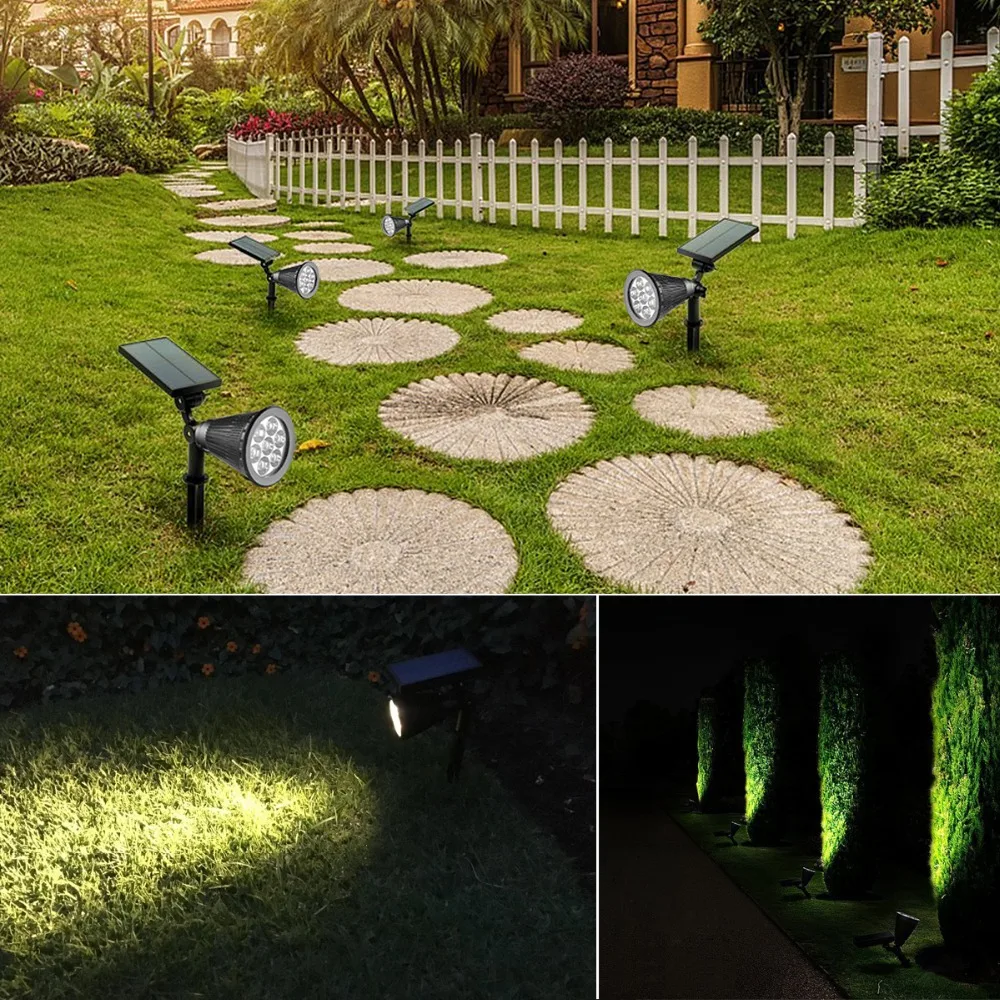 Точечный светильник на солнечной батарее уличсветильник садовый Ландшафтный