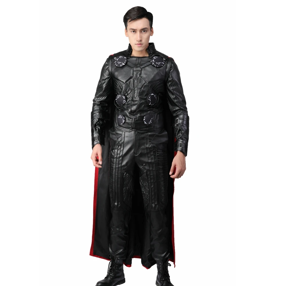XCOSER Infinity War Тор косплей костюм полный набор из искусственной кожи вечерние