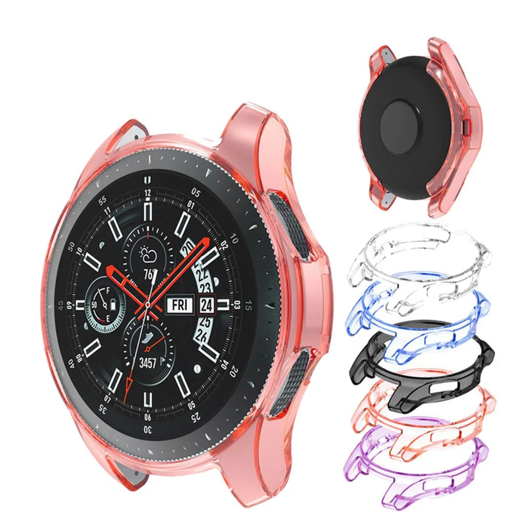 Чехол из ТПУ для Samsung Galaxy Watch 42 мм прозрачный силиконовый защитный чехол