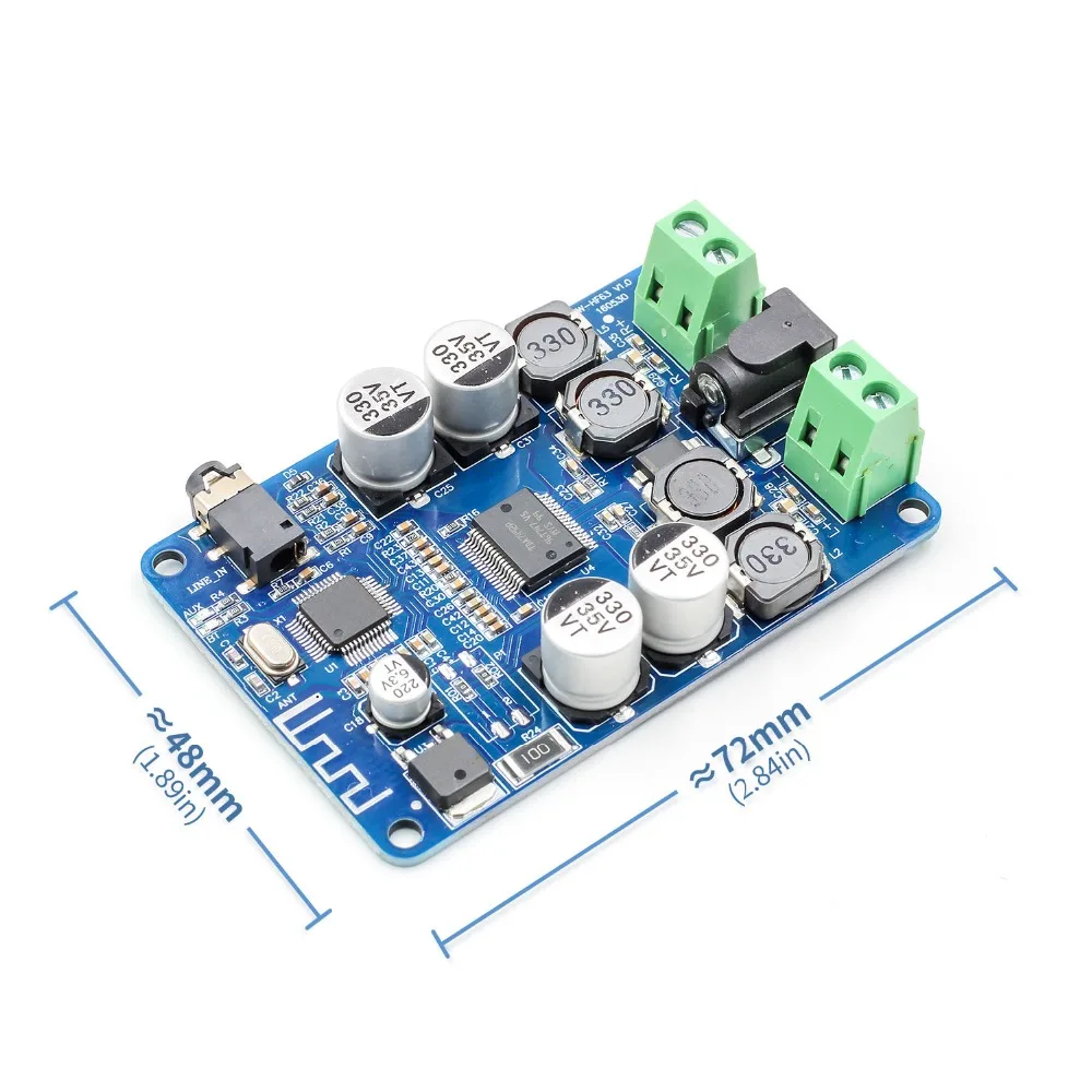TDA7492P Bluetooth 4,0 V4.0 V2.1 Аудио приемник усилитель плата модуль с AUX интерфейсом 2*25 Вт привод динамик AUX интерфейс