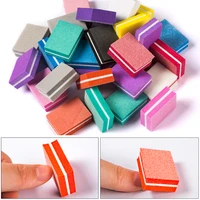 meet across 550pcsset mini nail file blocks colorful sponge nail polish sanding buffer strips nail polishing manicure tools