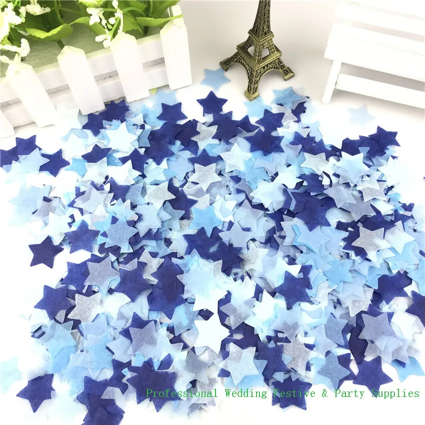 

Конфетти бумажное звездчатое розовый белый GUSENIST