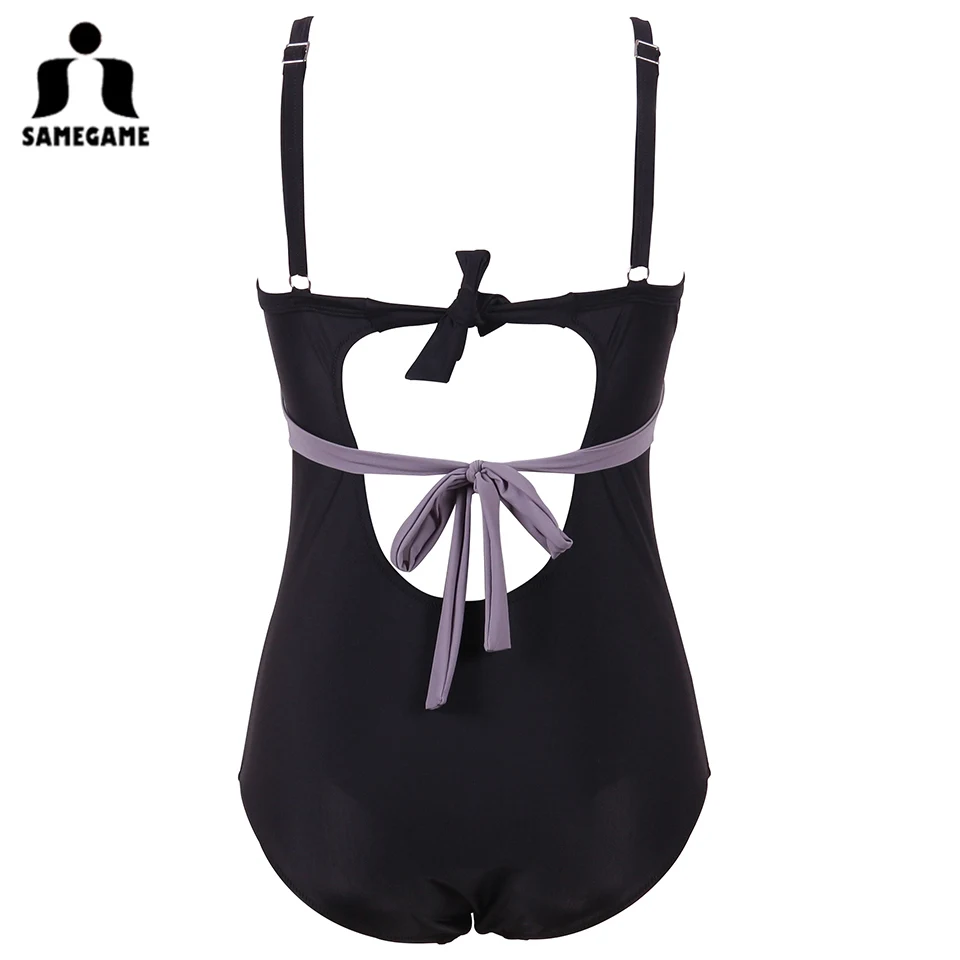 Женский купальник в стиле ретро SAMEGAME винтажный большого размера пляжная одежда