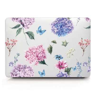 Floral 5 Цветочный чехол для Macbook Air Pro retina 11 12 13 15 дюймов жесткий прозрачный чехол для ноутбука Mac book 13,3 15,4 чехол A1466 A1932 - Цвет: Floral 5