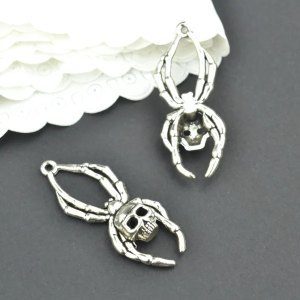 10 шт. металла с украшениями пауками черепами Шарм в античном стиле тибетский