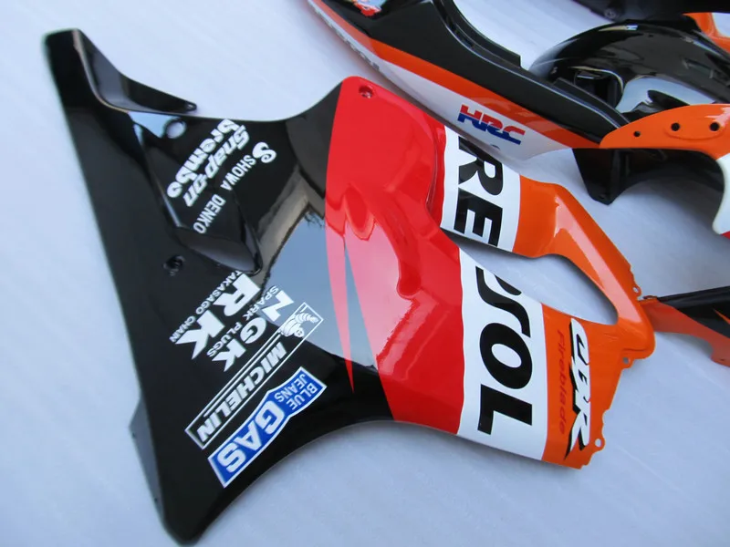 REPSOL красный черный обтекатель комплект для CBR600 F4 99 00 литьевая форма CBR600F4 1999 2000