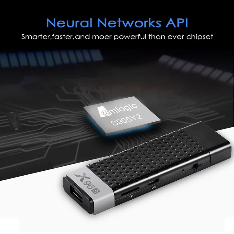 X96S Мини ПК Android 8,1 ТВ приставка Amlogic S905Y2 DDR4 4 ГБ ОЗУ 32 Гб ПЗУ ТВ-карта 5G WiFi BT 4,2 4K HD Smart tv медиаплеер телеприставка