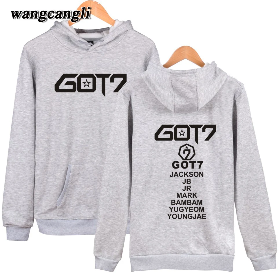 GOT7 глаза на Вас милые толстовки для женщин/мужские куртки с капюшоном и принтом