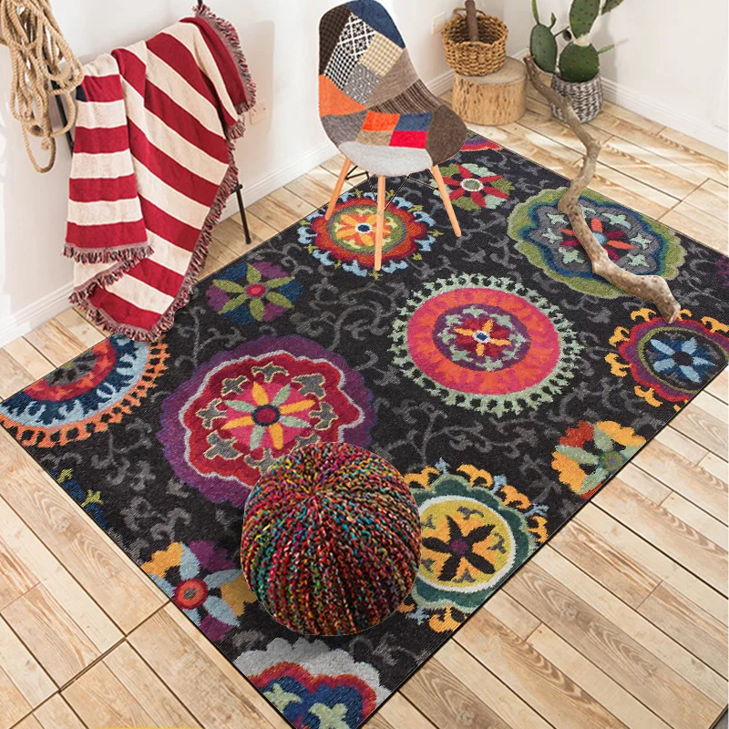 SunnyRain 1-piece ковры Мандала для гостиной ковер спальни короткий плюшевый большого