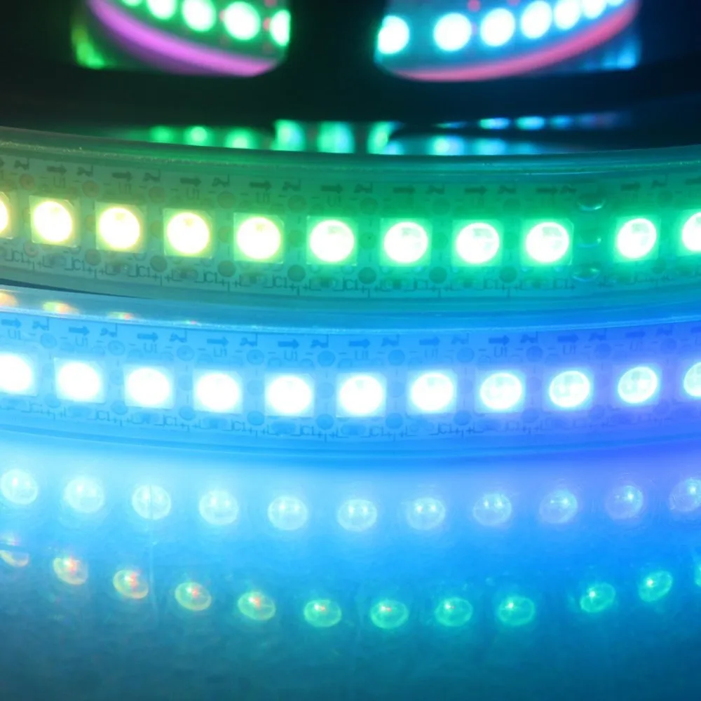 Бесплатная доставка Fedex 5050SMD WS2812B DC 5 В RGB Светодиодная Пиксельная полоса WS2812